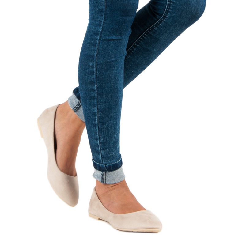 Seastar Ballerine in camoscio beige 2