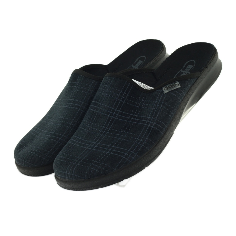 Ciabatte pantofole, Befado a scacchi 548m013 grigio 4