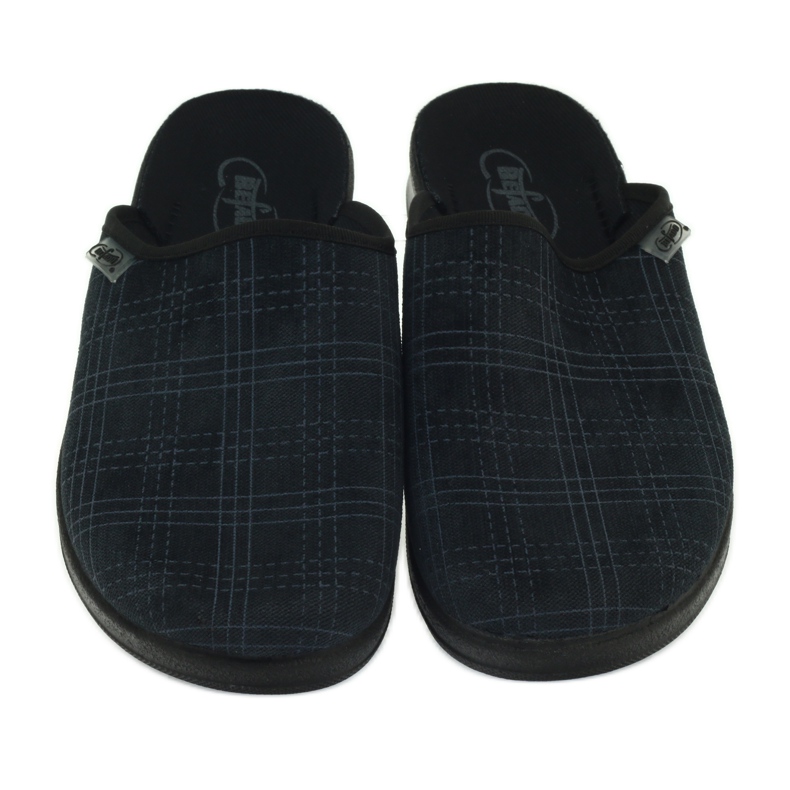 Ciabatte pantofole, Befado a scacchi 548m013 grigio 3