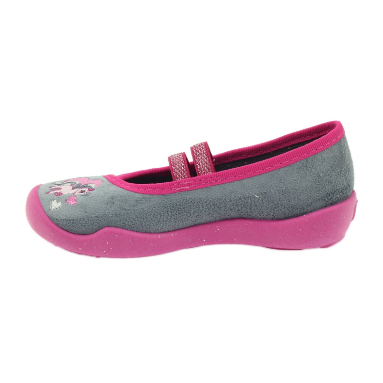 Befado scarpe per bambini ballerine pantofole 116x238 grigio rosa 2