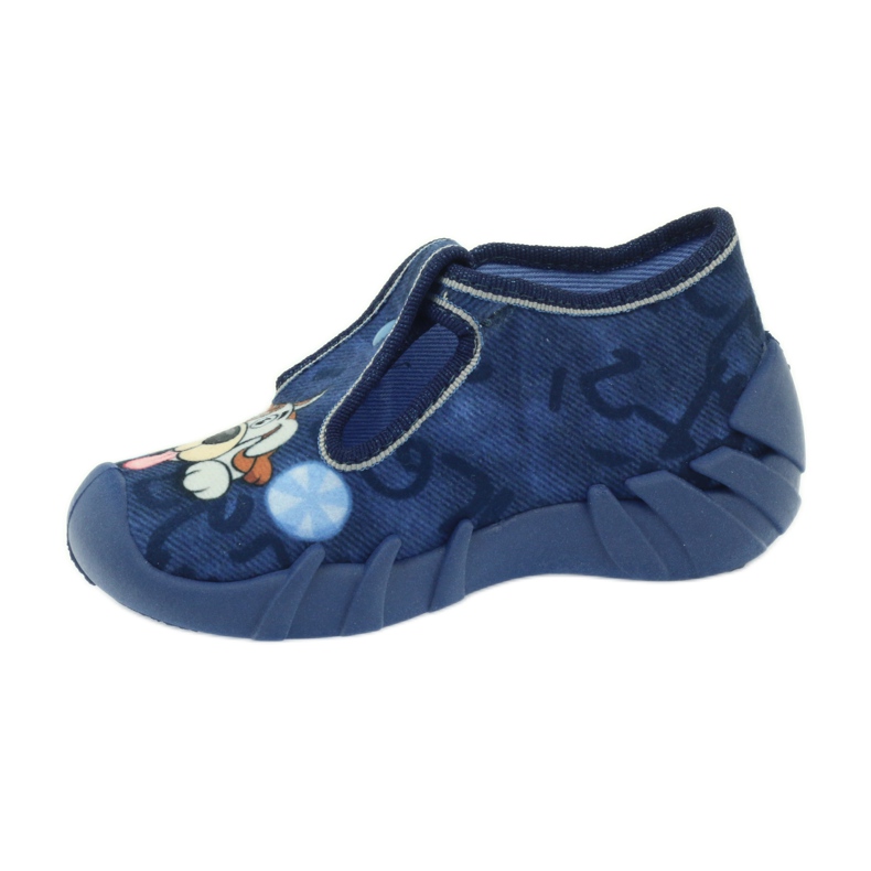 Ciabatte Befado 110p322 su fermagli con cane blu arancia blu navy 2