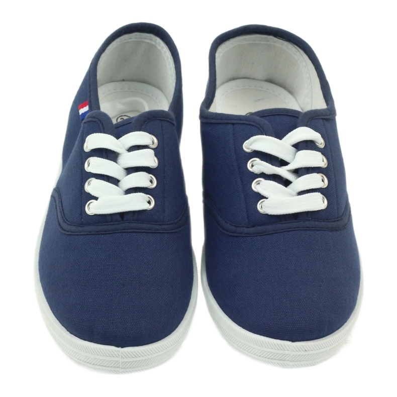Sneakers blu navy American Club, sneakers da donna 4