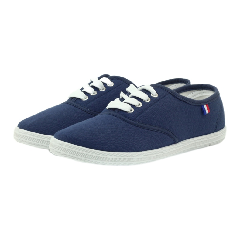 Sneakers blu navy American Club, sneakers da donna 3