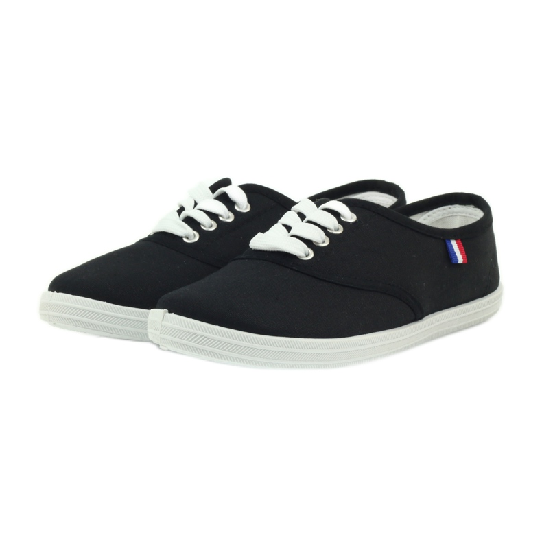 Sneakers nere da donna American Club nero 3