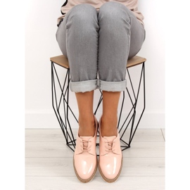 Mocassini con interno in pelle 7153 Rosa 1