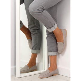 Mocassini morbidi tipo vitello 1182 grigio 1