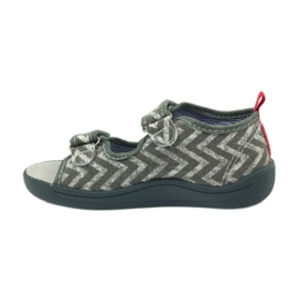 Sandali da bambino grigi American Club TEN36 grigio rosso 2