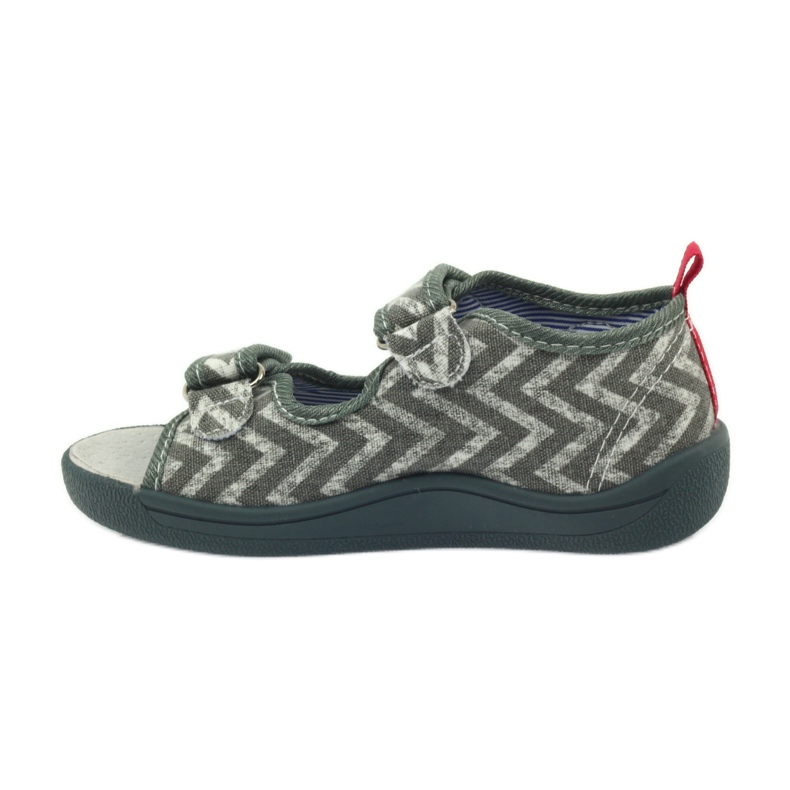 Sandali da bambino grigi American Club TEN36 grigio rosso 2