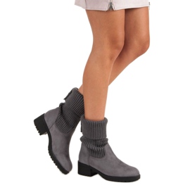 Seastar Stivali alti slip-on grigio 1