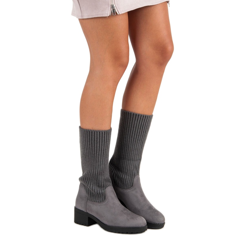 Seastar Stivali alti slip-on grigio 2