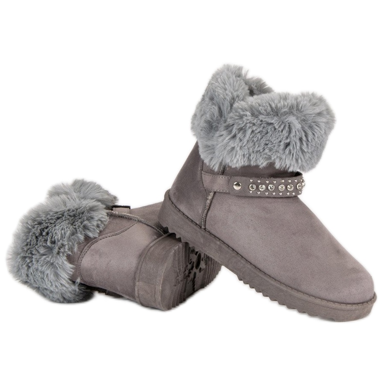 Seastar Mukluki con pelliccia grigio 1