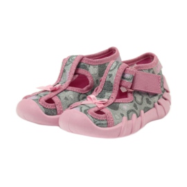 Ciabatte Befado 190P084 filo lucido grigio rosa 3