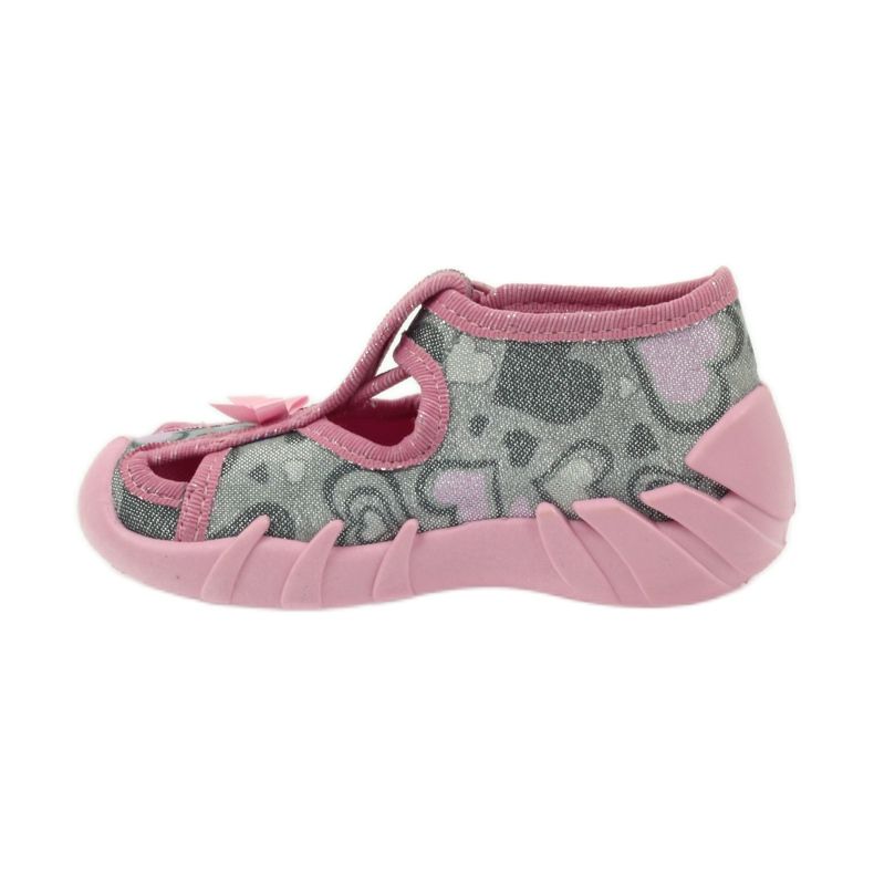 Ciabatte Befado 190P084 filo lucido grigio rosa 2