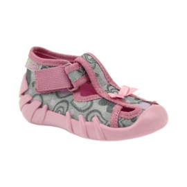Ciabatte Befado 190P084 filo lucido grigio rosa 1