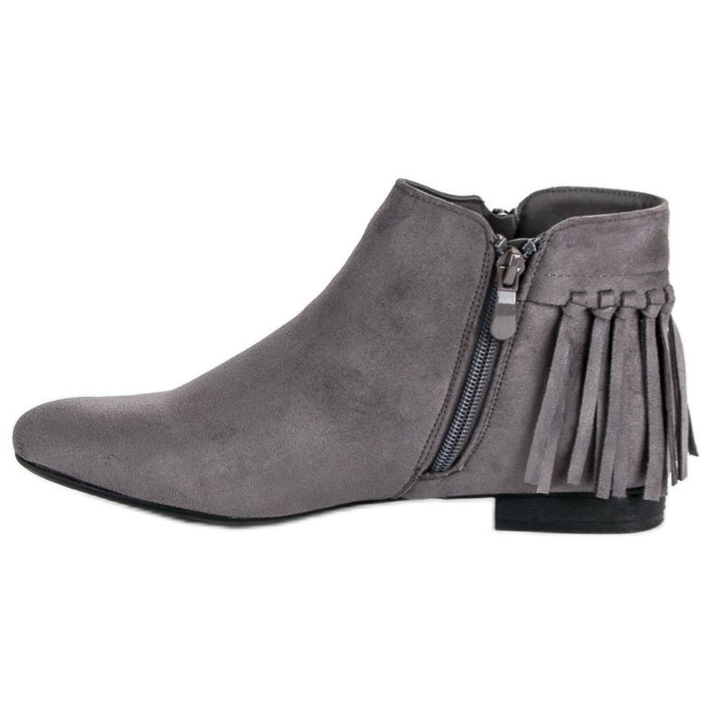 Vinceza Stivali in camoscio grigio 1