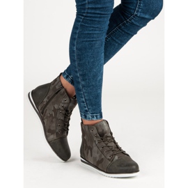 Vinceza Sneakers Sopra la caviglia Moro verde 2
