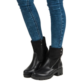 Filippo Stivali comodi con protezione nero 1