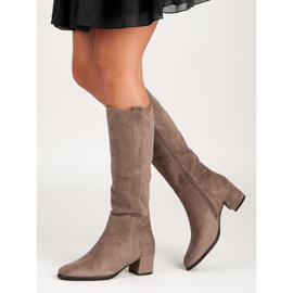 Filippo Stivali beige con tacco alto 2