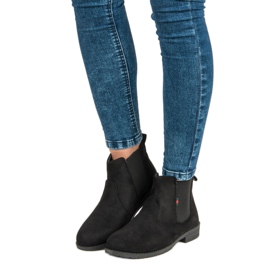 Lady Fashion Stivaletti slip-on in camoscio nero 1