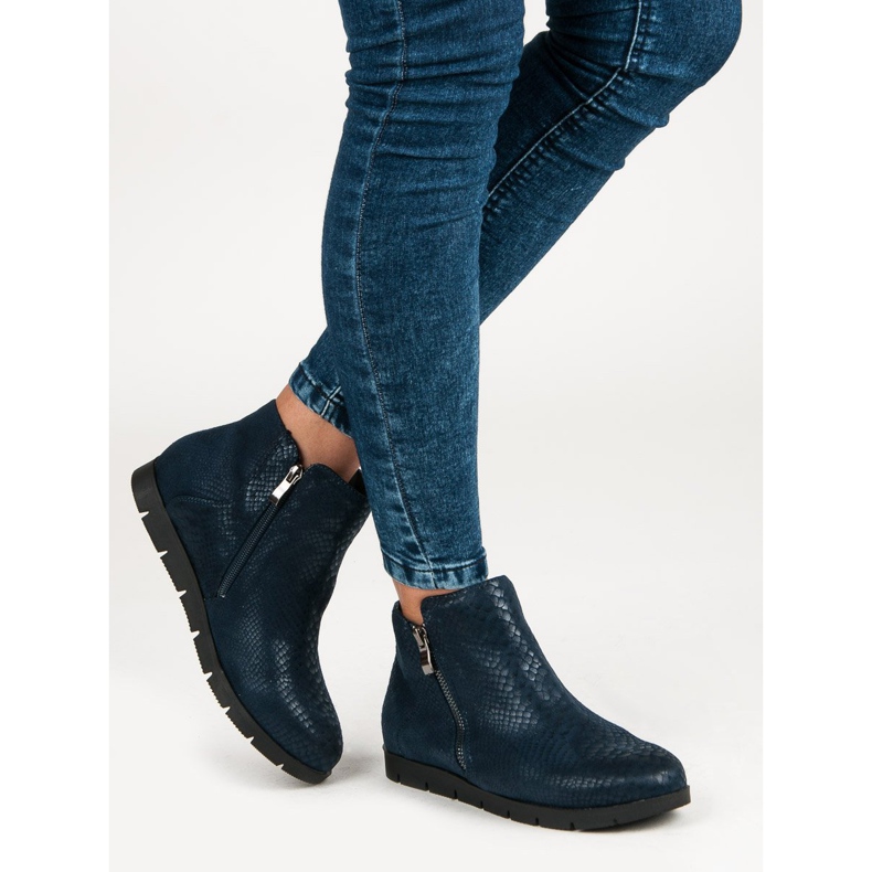 Filippo Stivali da donna alla moda blu 2