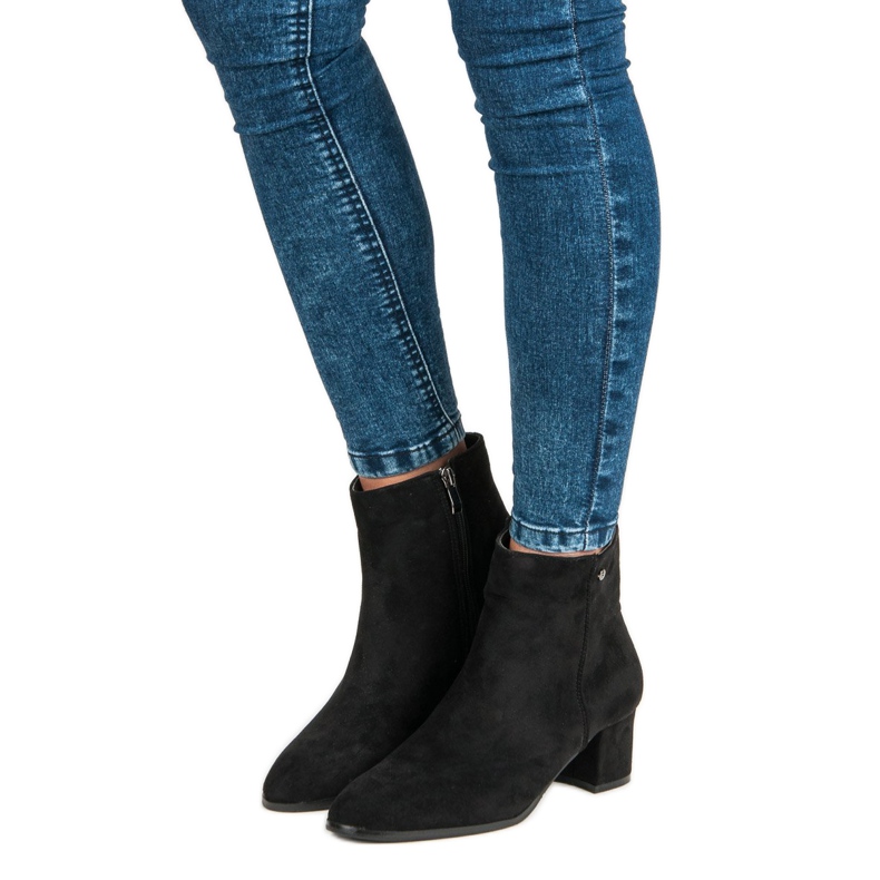 Filippo Scarpe da donna in camoscio nero 1