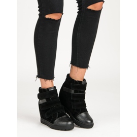 J. Star Sneakers nere in velcro nero 1