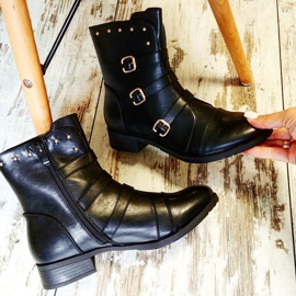 J. Star Stivali da donna classici nero 1