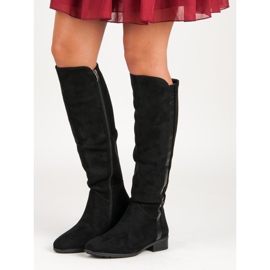 Filippo Stivali scamosciati da donna nero 1