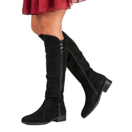 Filippo Stivali scamosciati da donna nero 2