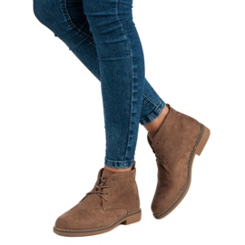 Stivaletti bassi allacciati marrone 2