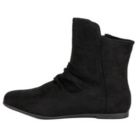 Stivaletti in camoscio nero 1