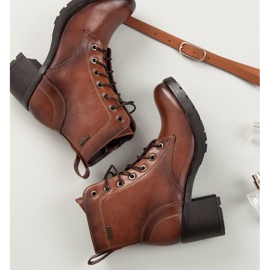 Stivaletti vinceza marroni con lacci marrone 1