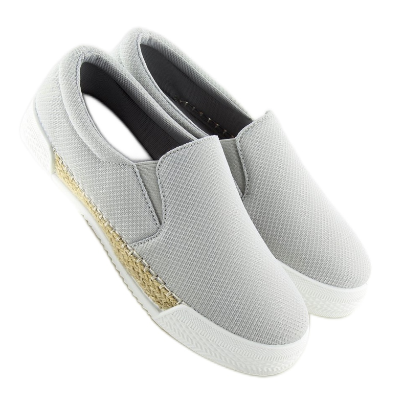 Sneakers slip-on grigie 15691A Grigio 1