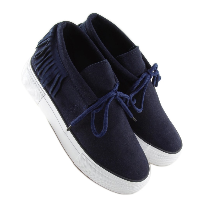 Sneakers da donna blu navy A-63 D.BLUE 1
