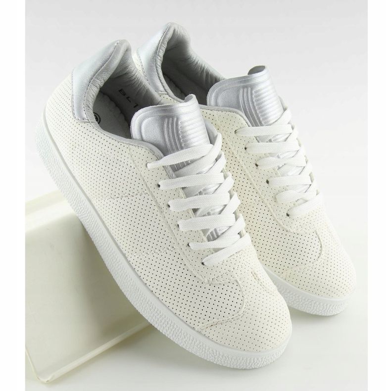 Sneakers da donna bianche BL131P White bianco 2
