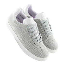 Sneakers da donna grigie e bianche BL131P GRIGIO/BIANCO 2