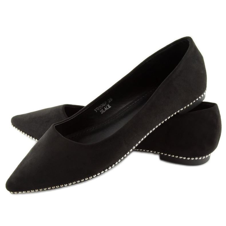 Ballerine da donna nere YQ206 nere nero 1