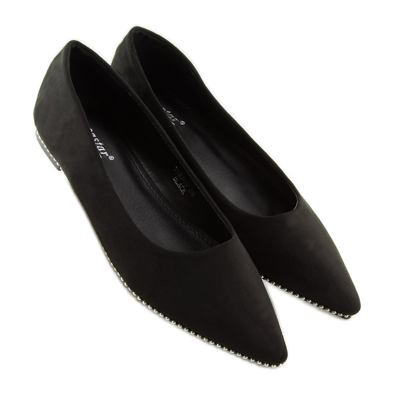 Ballerine da donna nere YQ206 nere nero 2