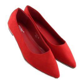 Ballerine da donna rosse YQ206 Rosse rosso 2