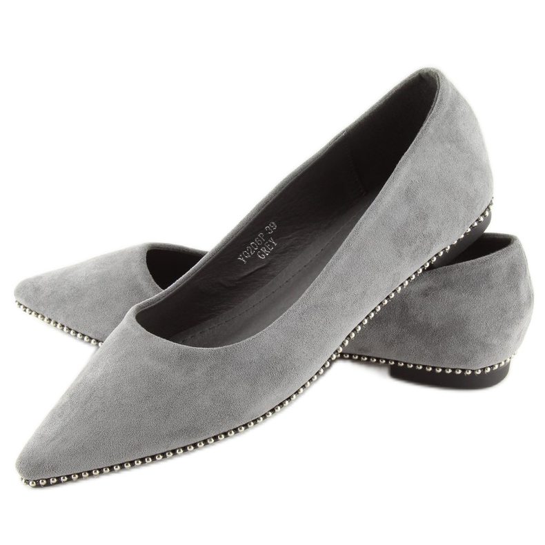 Ballerine grigie da donna YQ206 grigie grigio 1