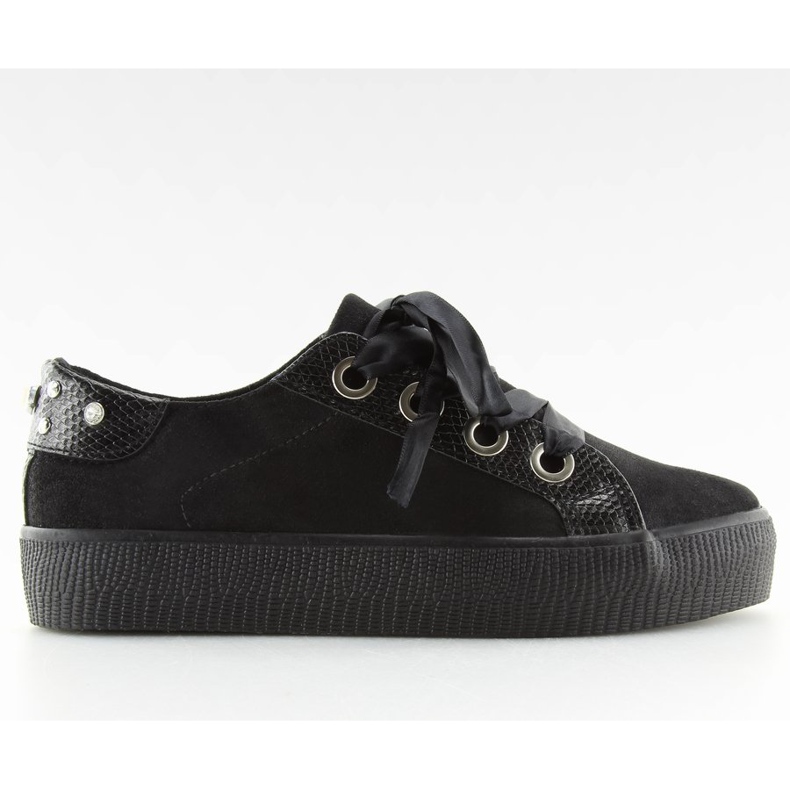Sneakers da donna nere BS096 BAS-1 Nero 2