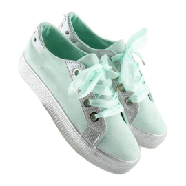Sneakers da donna BS096 BAS-1 Verde menta 1