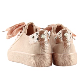 Sneakers rosa da donna BS096 BAS-1 Champagne 1