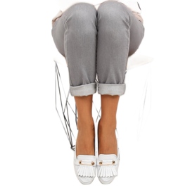 Mocassini Vintage 3052 Bianchi bianco 1