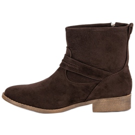 L&H Stivali in camoscio marrone 1