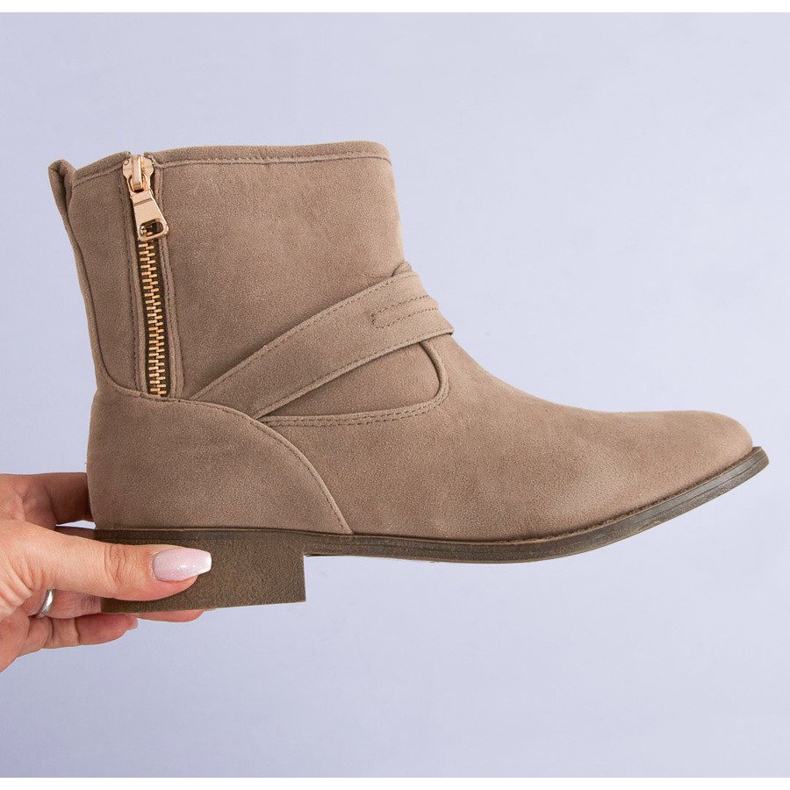L&H Stivali in camoscio beige 1
