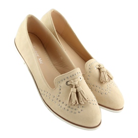 Mocassini da donna beige 22-05 Beige 1