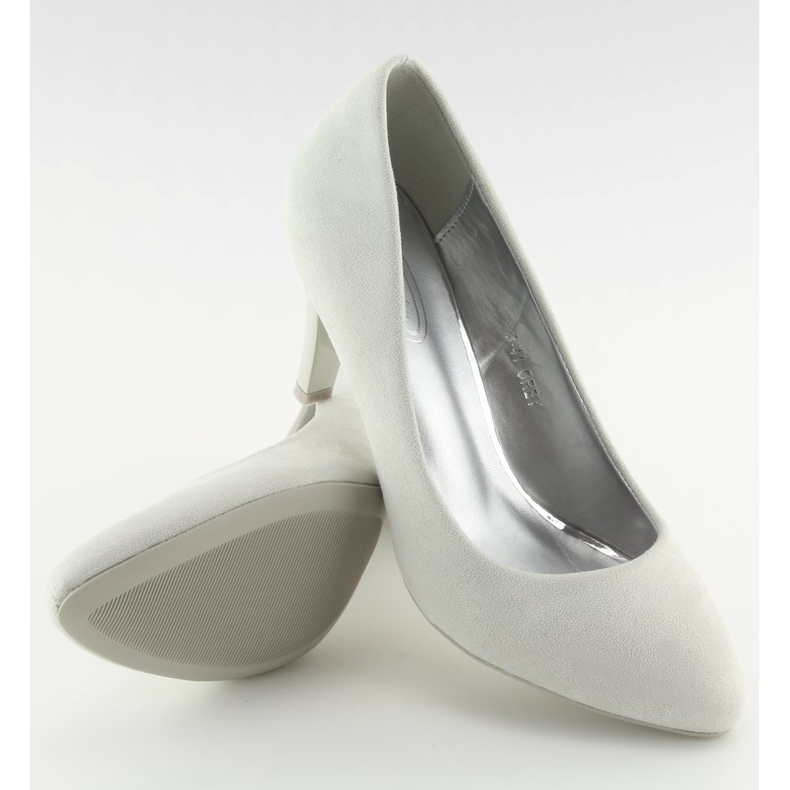 Décolleté con punta a mandorla grigio B-41 Grey 1