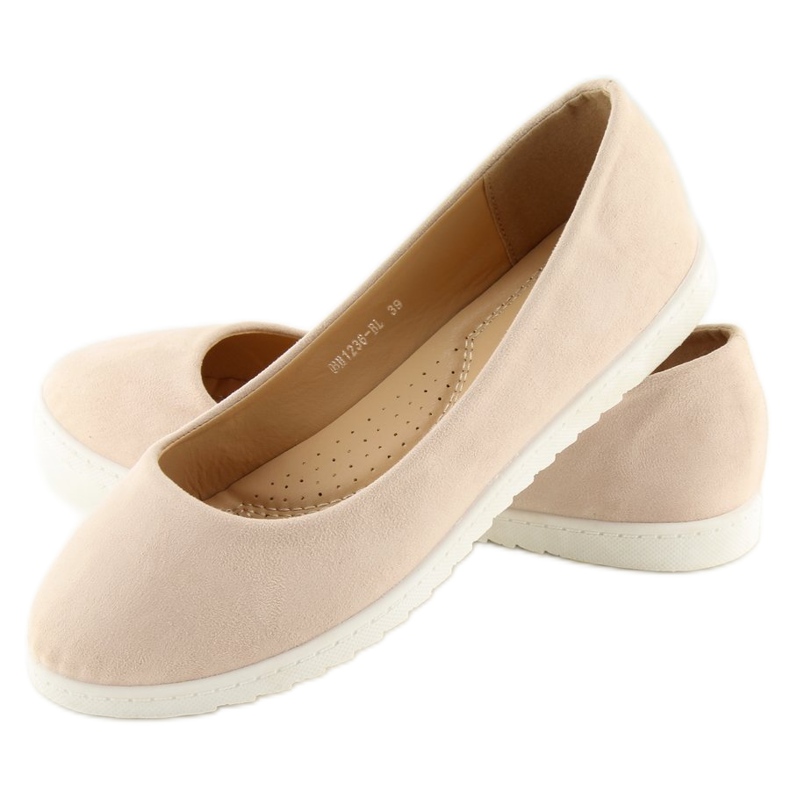 Ballerine lisce beige da donna BH1236-BL Beige 2