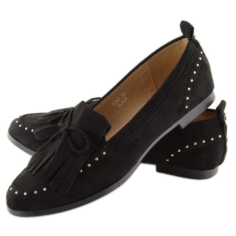 Nero Mocassini neri da donna G242 Black 1